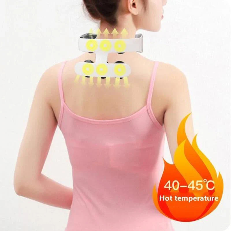 AuraPulse | Nek- en schoudermassageapparaat met multimode-puls, oplaadbaar via USB