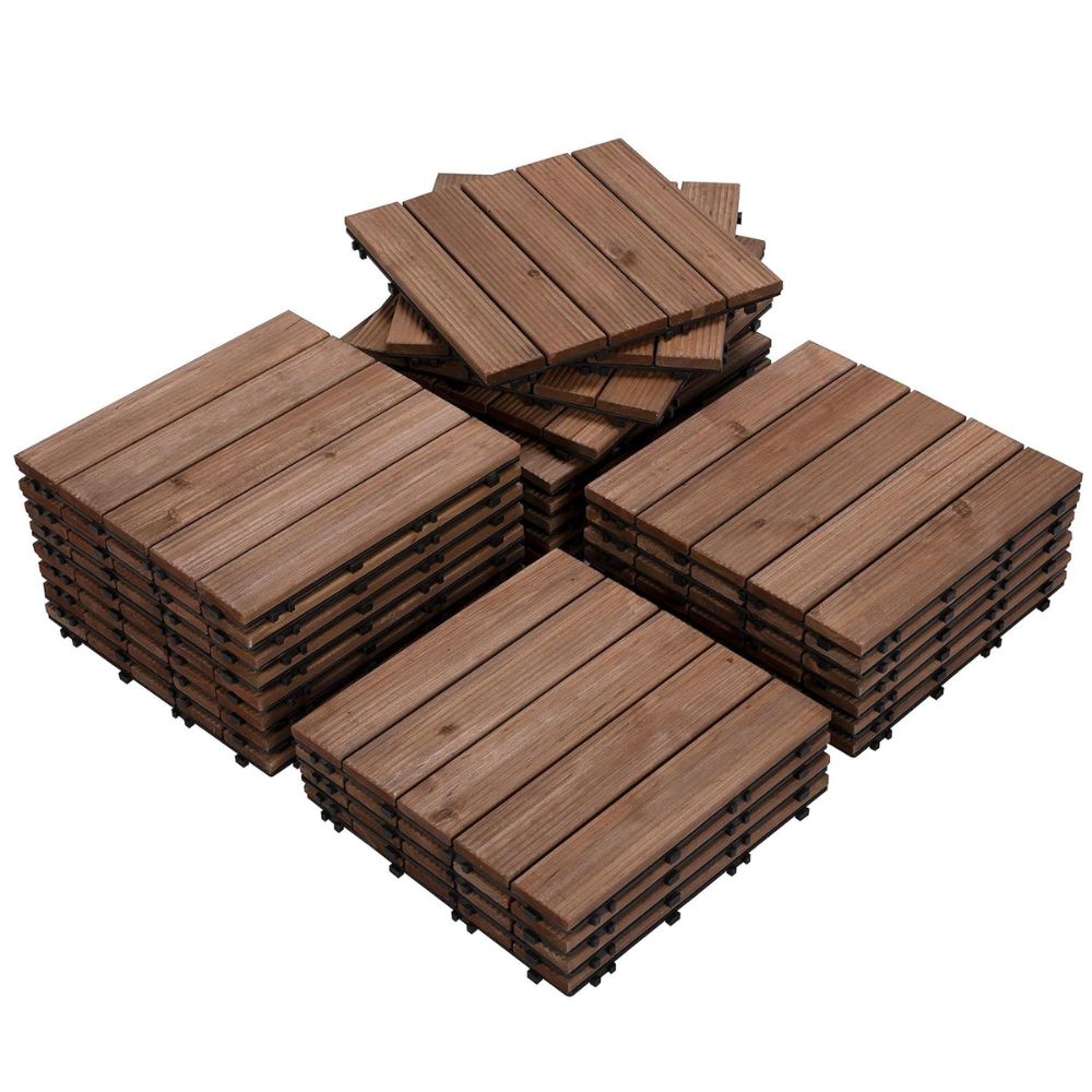 Oaklyn | Houten terrastegels – Modulaire vloeren voor binnen en buiten voor terras, balkon en tuin