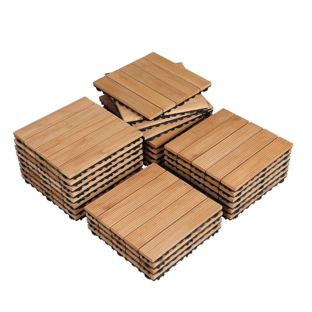 Oaklyn | Houten terrastegels – Modulaire vloeren voor binnen en buiten voor terras, balkon en tuin