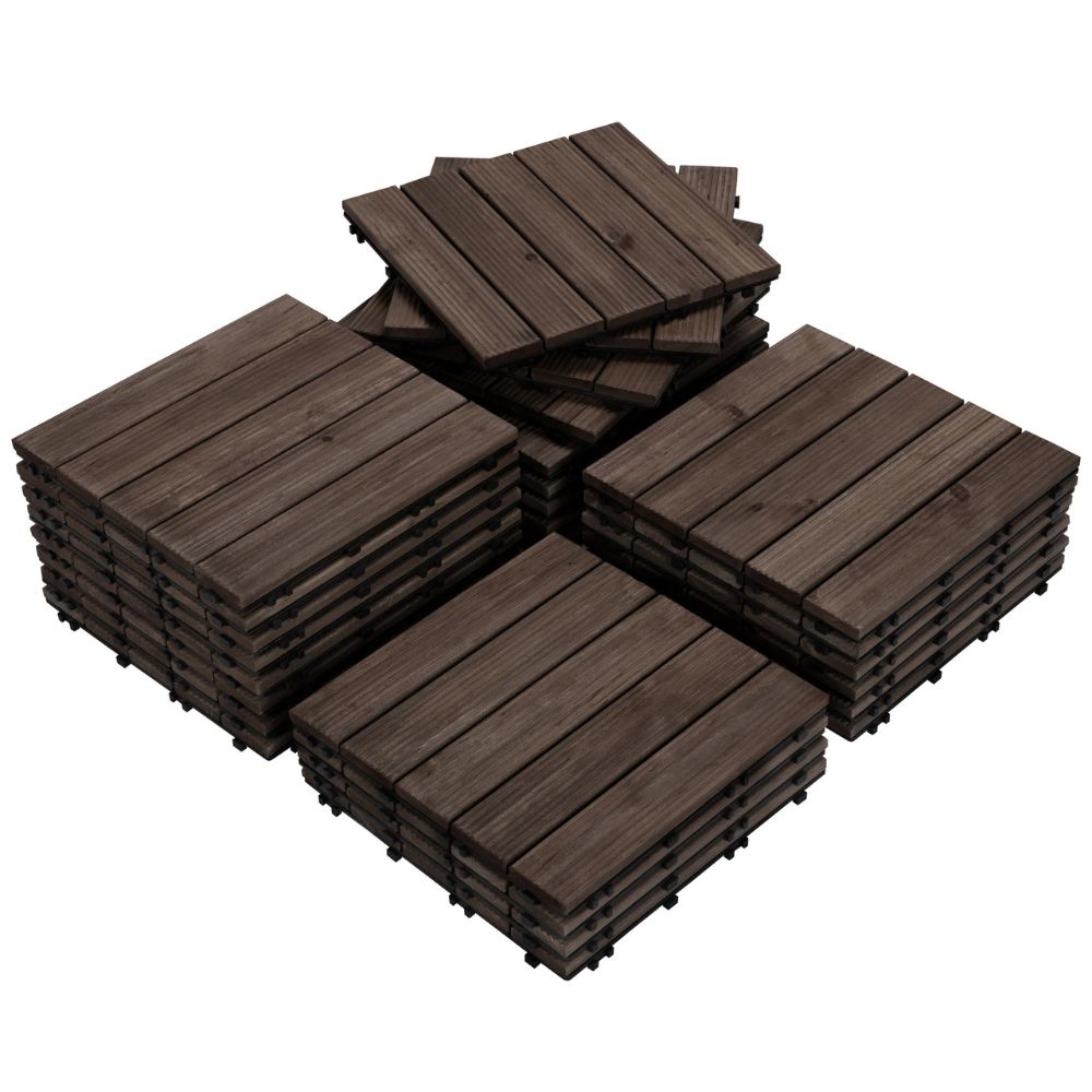 Oaklyn | Houten terrastegels – Modulaire vloeren voor binnen en buiten voor terras, balkon en tuin