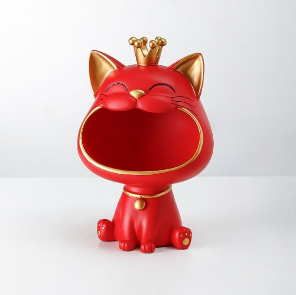 Luckara | Charmante gelukskatbeeld, Feng Shui Maneki Neko voor thuis en op kantoor