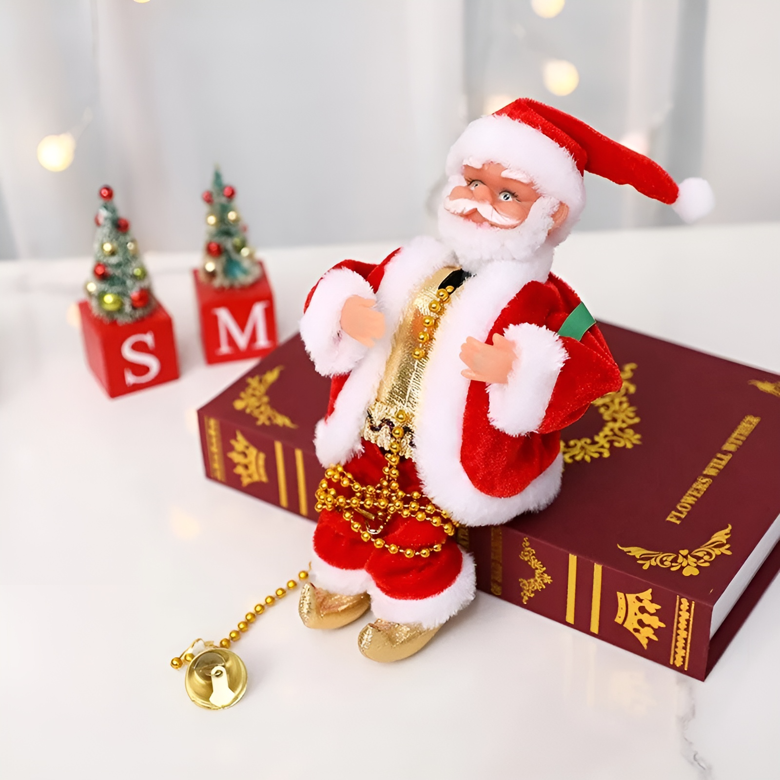JollyClimb | Elektrisch klimtouw Santa – Feestelijke kerstversiering met beweging