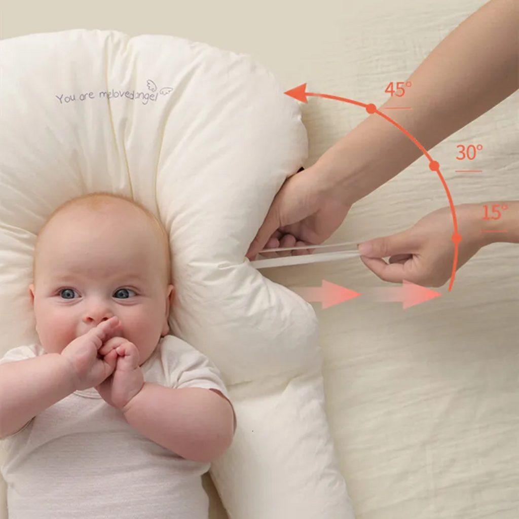 SafeCuddle | Antibacterieel babyknuffelkussen – Zacht, hygiënisch en veilig slaapkussen voor baby's