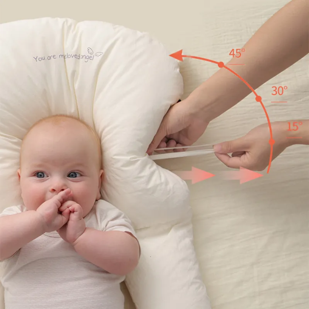 SafeCuddle | Antibacterieel babyknuffelkussen – Zacht, hygiënisch en veilig slaapkussen voor baby's
