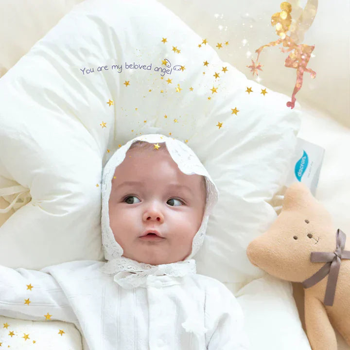 SafeCuddle | Antibacterieel babyknuffelkussen – Zacht, hygiënisch en veilig slaapkussen voor baby's