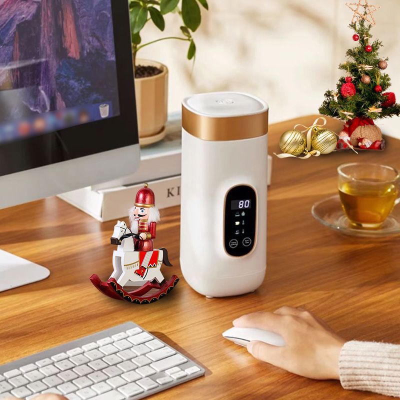 TravelBrew | 650 ml draagbare elektrische thermosbeker – beker voor warm water, reisbeker voor koffie en thee