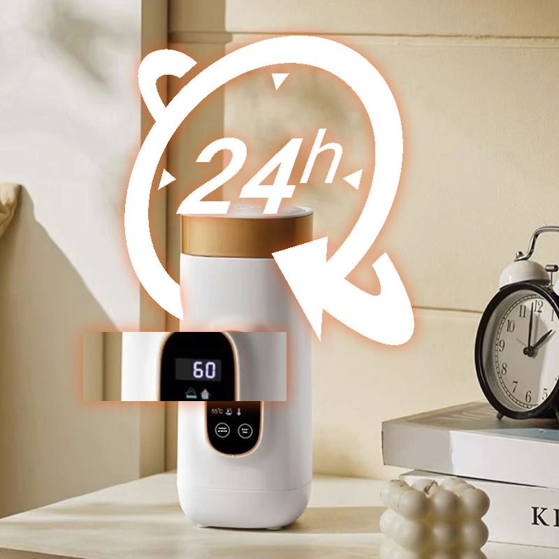 TravelBrew | 650 ml draagbare elektrische thermosbeker – beker voor warm water, reisbeker voor koffie en thee