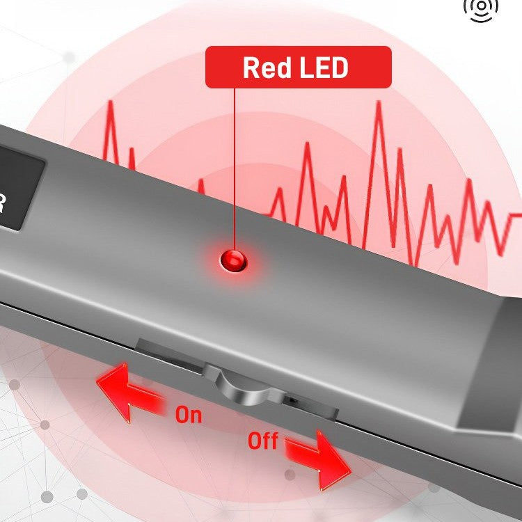 TreasureLight | Zeer gevoelige LED-metaaldetector met knipperend alarm en detectie op lange afstand