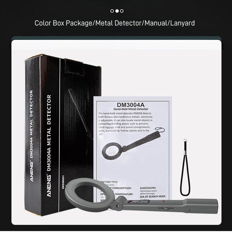 TreasureLight | Zeer gevoelige LED-metaaldetector met knipperend alarm en detectie op lange afstand