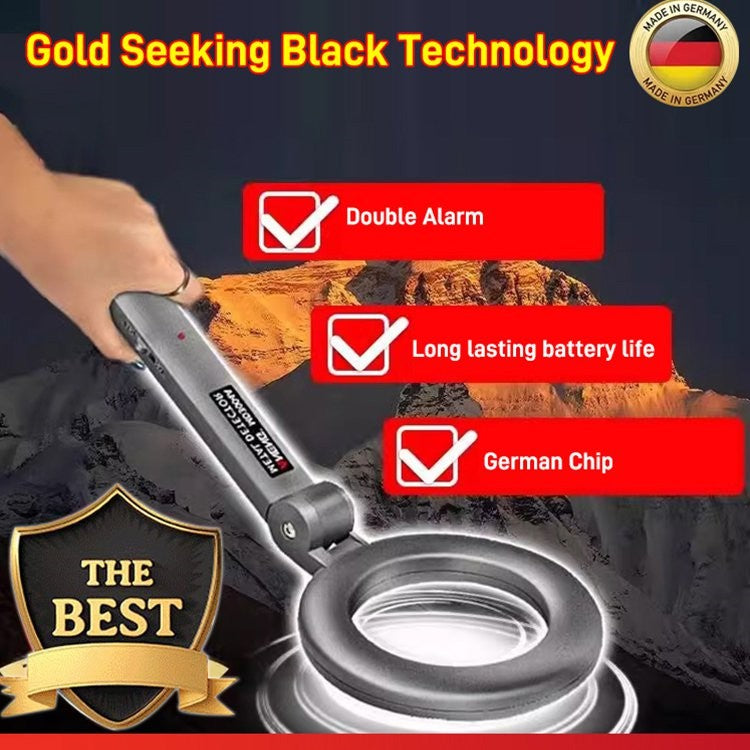 TreasureLight | Zeer gevoelige LED-metaaldetector met knipperend alarm en detectie op lange afstand