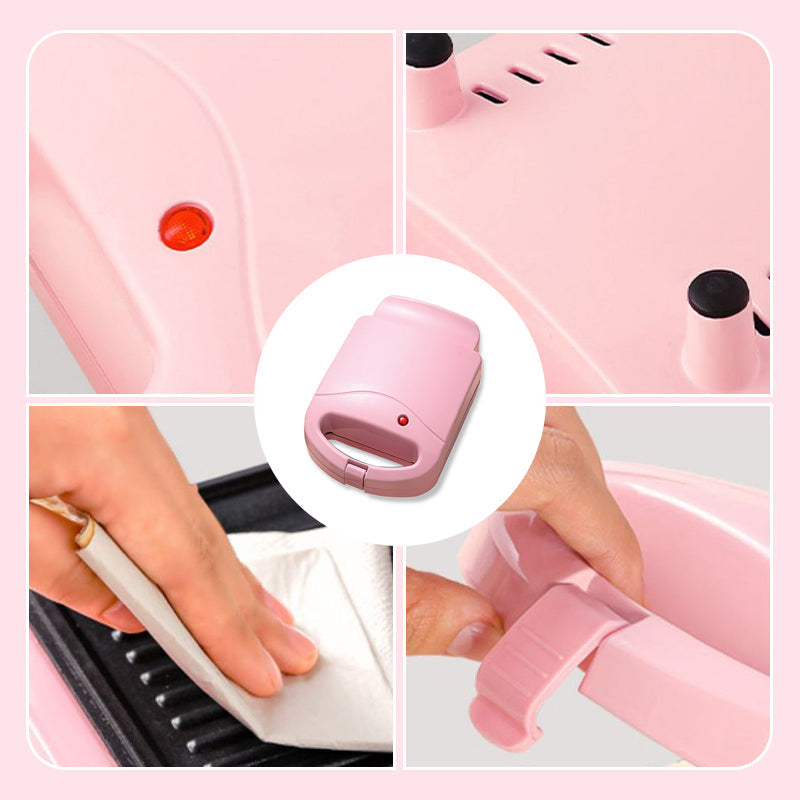 Toastix | Compacte mini-broodrooster en sandwichmaker – snel, antiaanbaklaag