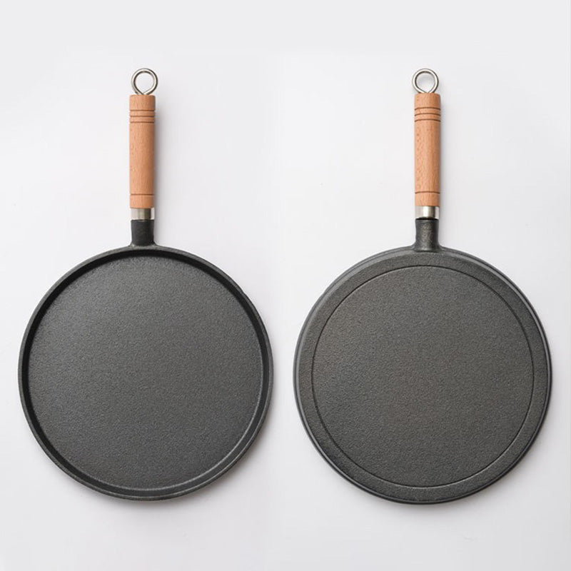 CookForge | Vooraf gekruide gietijzeren koekenpan 20 & 26 cm – Stevige koekenpan