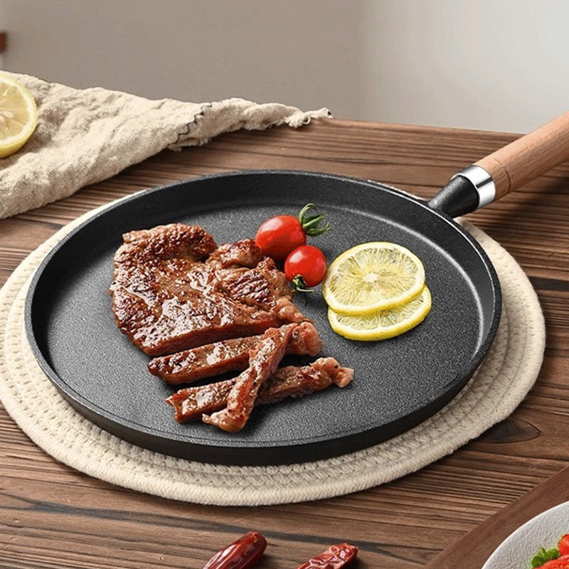 CookForge | Vooraf gekruide gietijzeren koekenpan 20 & 26 cm – Stevige koekenpan