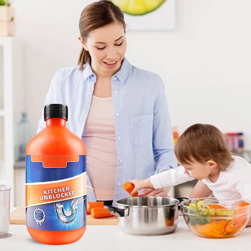 HydroClear | Krachtige afvoerreiniger voor leidingen – Veilige, snelwerkende afvoerreiniger voor verstoppingen veroorzaakt door haar