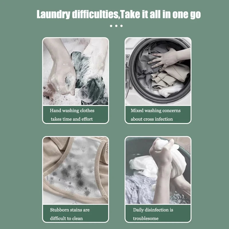 MiniWash | Draagbare automatische wasmachine voor sokken en ondergoed met UV-sterilisatie