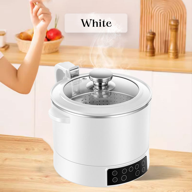 HotNest | Elektrische multifunctionele hotpot met stoommandje van 3 liter – koken, stomen en stoven met instelbare temperatuur