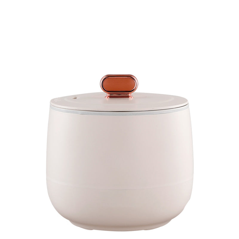 HotBask | Compacte mini-elektrische hotpot met stoompan – multifunctionele kookpan voor rijst, soep en hotpot, warmhoudfunctie en antiaanbaklaag
