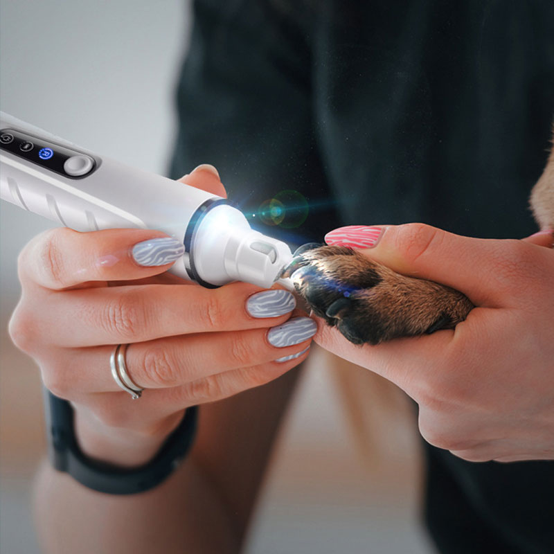 PawTrim | Stille Nagelvijl voor Huisdieren met LED-licht – Elektrische Nageltrimmer voor Honden & Katten