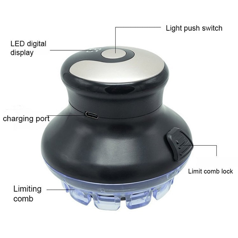 LumeClip | Draadloze tondeuse – LED-haartrimmer, verstelbaar en draagbaar