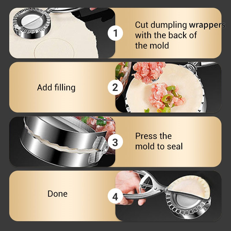 ClipnFold | Roestvrijstalen dumplingmaker – perfect gevouwen dumplings
