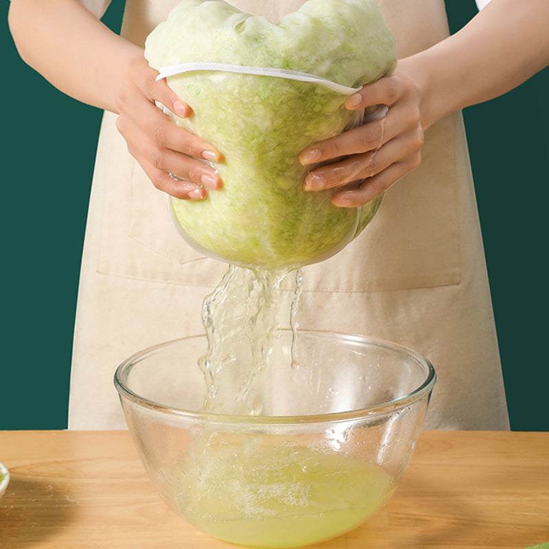 EcoStrain | Herbruikbaar notenmelkzakje – fijnmazig filter voor soja-, amandel- en havermelk