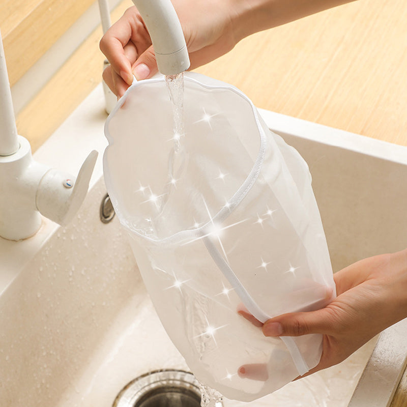 EcoStrain | Herbruikbaar notenmelkzakje – fijnmazig filter voor soja-, amandel- en havermelk