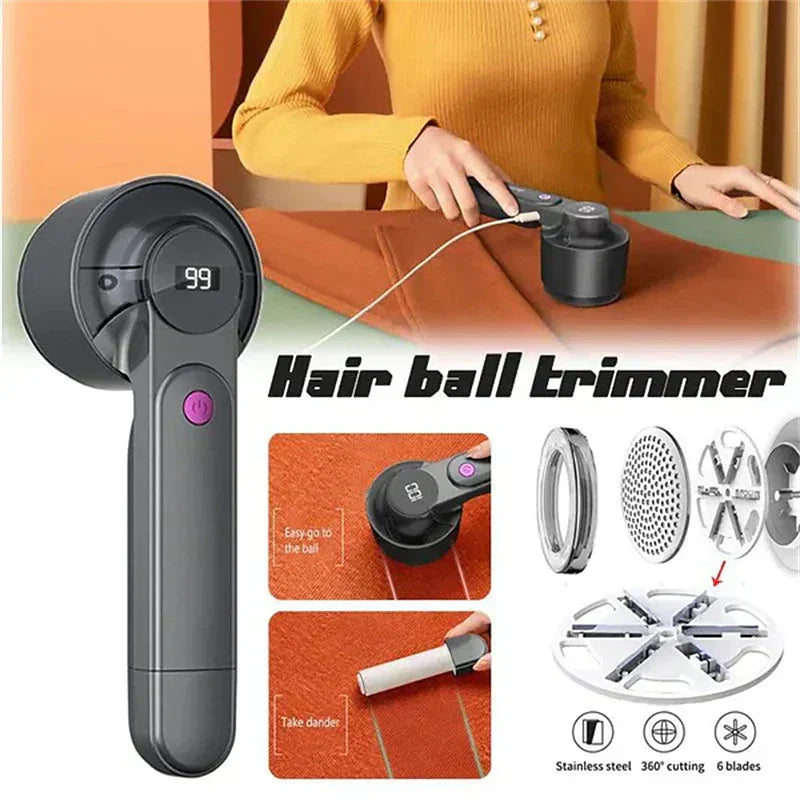 TwiceClean | Elektrische pluis- en stofverwijderaar met dubbele functie, oplaadbaar, draagbaar apparaat voor thuisgebruik