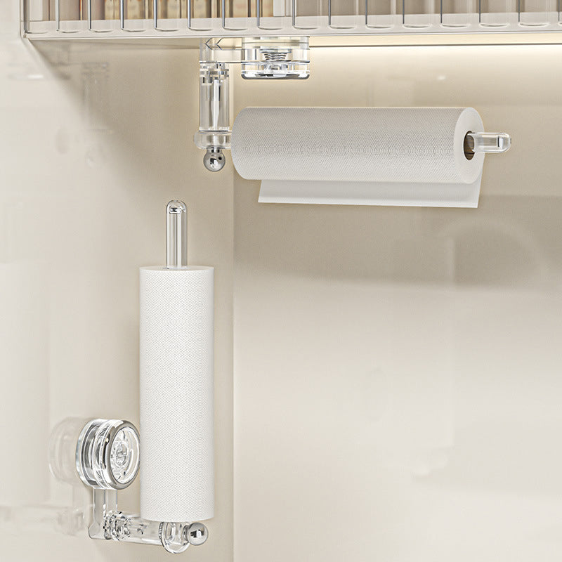 GripRoll | Houder voor toiletpapier met vacuümzuiging - zonder boren, 180° draaibaar, waterdichte badkamerhouder