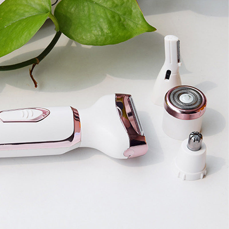 ShaveZen | 4-in-1 draadloze elektrische scheerapparaat voor vrouwen – gezichts-, bikinilijn- en lichaamshaarverwijderaar