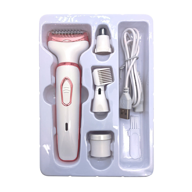 ShaveZen | 4-in-1 draadloze elektrische scheerapparaat voor vrouwen – gezichts-, bikinilijn- en lichaamshaarverwijderaar