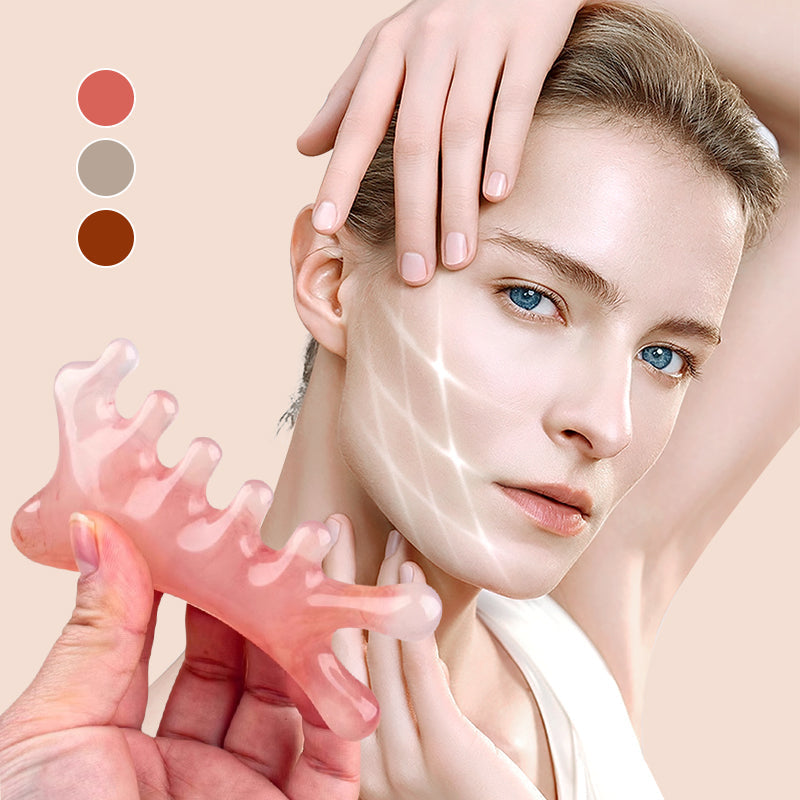 GuaComb | Hoofdhuid massagekam Gua Sha-tool voor haargroei, acupressuur en stimulatie van de bloedsomloop