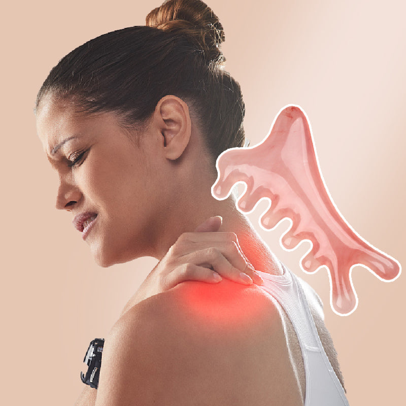 GuaComb | Hoofdhuid massagekam Gua Sha-tool voor haargroei, acupressuur en stimulatie van de bloedsomloop