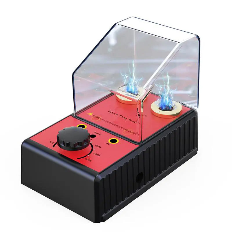 IgniteCheck | Dubbele bougietester voor auto's en motorfietsen, instelbare frequentie, veilige beschermkap