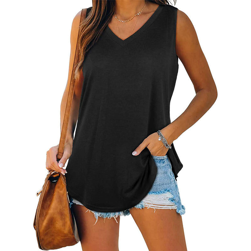 Vaela | Zomerblouse voor dames – Elegante, luchtige casual top met V-hals