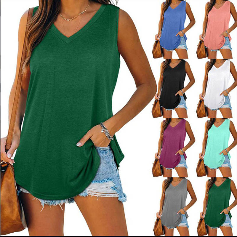 Vaela | Zomerblouse voor dames – Elegante, luchtige casual top met V-hals