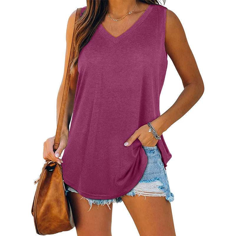 Vaela | Zomerblouse voor dames – Elegante, luchtige casual top met V-hals