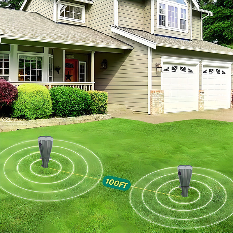 SolarBuzz | Zonne-energie molenverjager – Waterdichte ongediertebestrijding voor de tuin