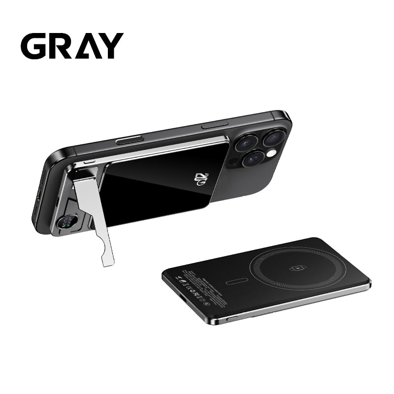 ThinVolt | Slanke magnetische powerbank met opvouwbare standaard