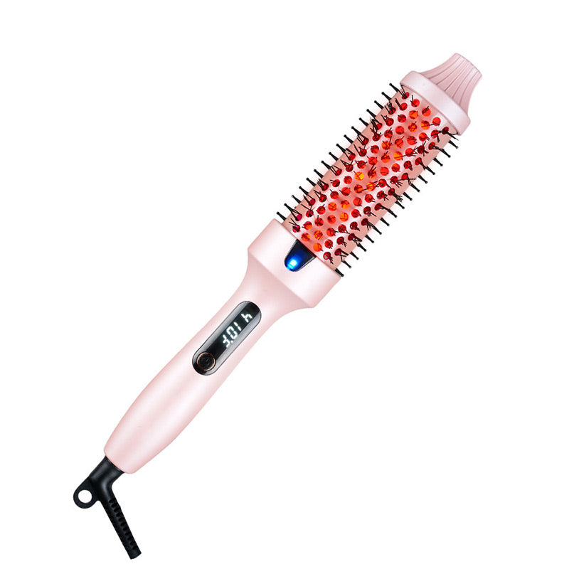 SmoothTemp | Haarborstel met infrarood – snelle opwarming, LCD-display, anti-kroes