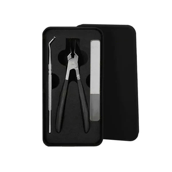 TactiTrim | Antislip nagelknipperset – afgeschuinde rand, precisie 3-delige manicureset