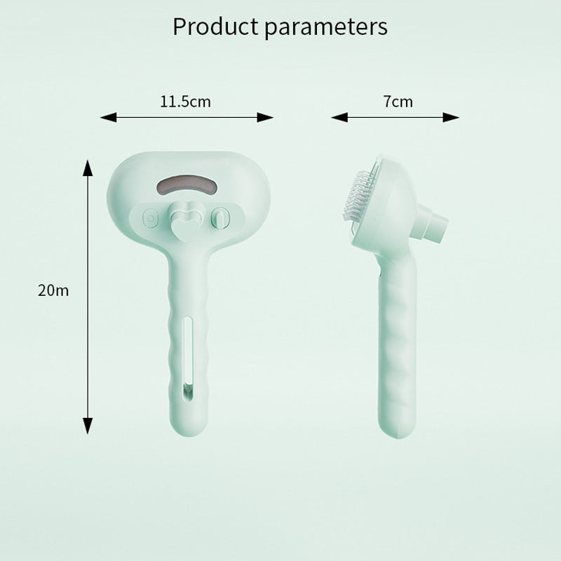 FurBuddy | Haarverwijderingskam voor huisdieren – USB-C oplaadbare verzorgingsborstel met één druk op de knop