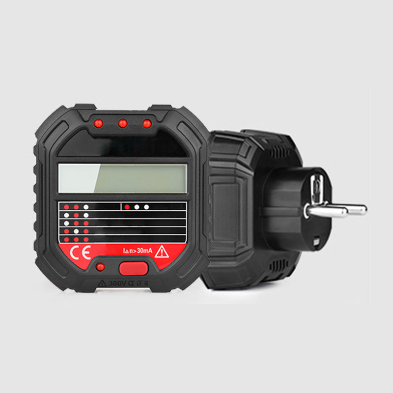 VoltCheck | Multifunctionele Digitale Stopcontacttester – LCD Spanningsmeter