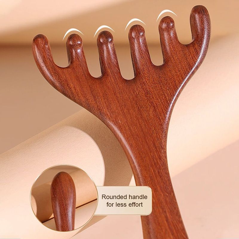 VitalClaw | Meridianen Massagekam met Zes Klauwen – Hoofdhuidmassage, Acupressuur Hoofdkam