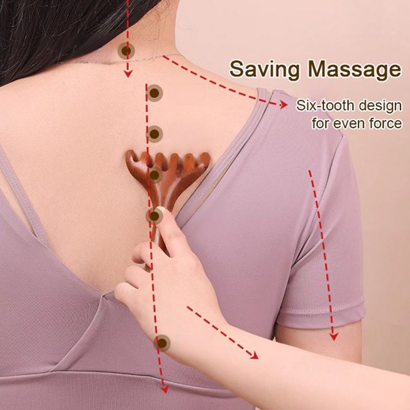VitalClaw | Meridianen Massagekam met Zes Klauwen – Hoofdhuidmassage, Acupressuur Hoofdkam