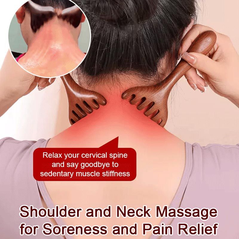 VitalClaw | Meridianen Massagekam met Zes Klauwen – Hoofdhuidmassage, Acupressuur Hoofdkam