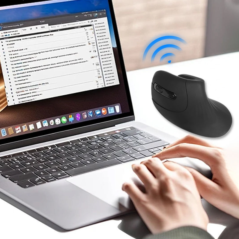 SoftClick | Ergonomische muis – Geluidsarm, soepele klik, comfortabel voor werk en gaming