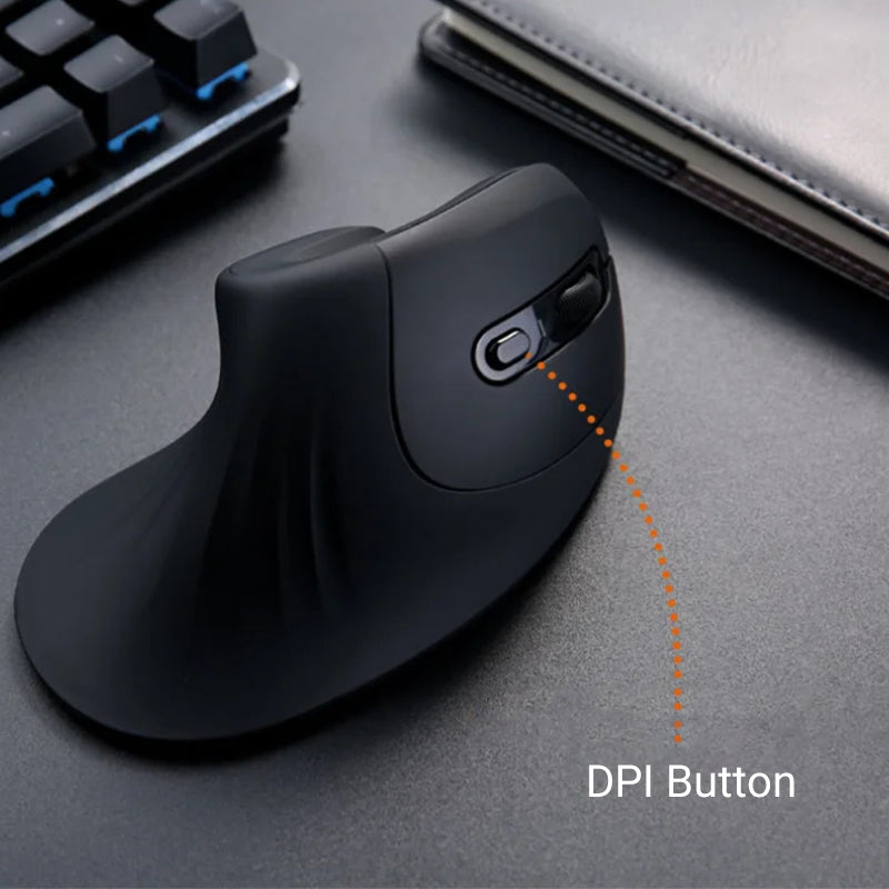 SoftClick | Ergonomische muis – Geluidsarm, soepele klik, comfortabel voor werk en gaming