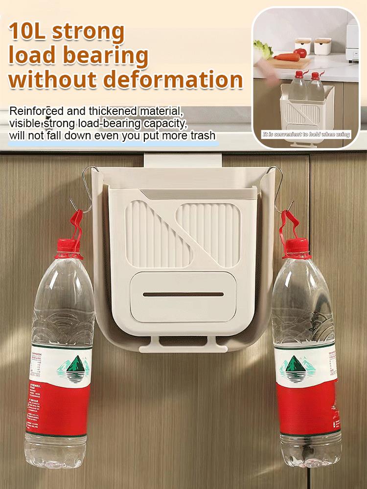 Wastio | Opvouwbare hangende afvalbak – keukenafval, compact, ruimtebesparend, 7 l en 10 l