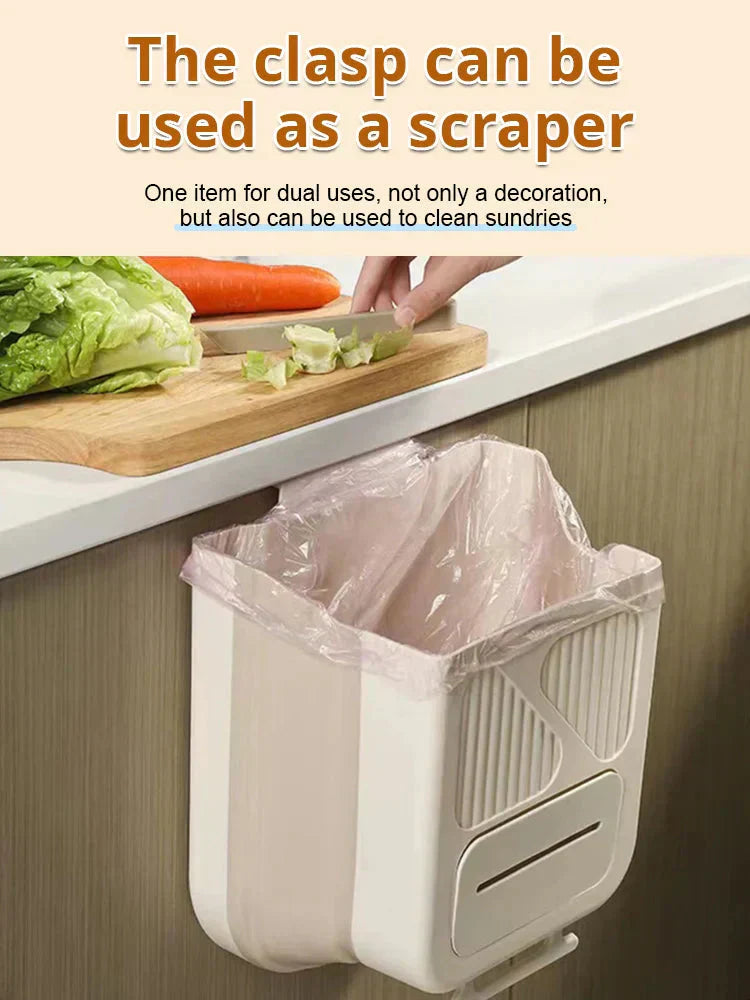 Wastio | Opvouwbare hangende afvalbak – keukenafval, compact, ruimtebesparend, 7 l en 10 l