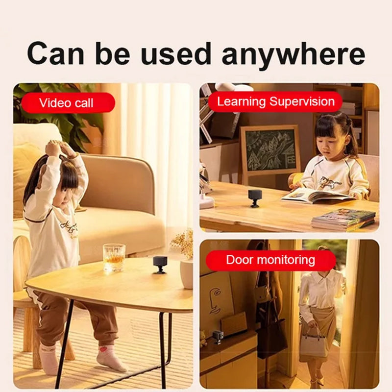 VigilCam | Mini HD-beveiligingscamera – Nachtzicht, bewegingsalarm, draagbaar